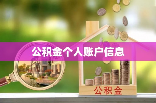 忠县公积金个人账户信息