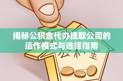 忠县揭秘公积金代办提取公司的运作模式与选择指南