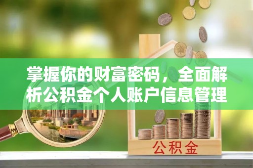 忠县掌握你的财富密码，全面解析公积金个人账户信息管理与优化
