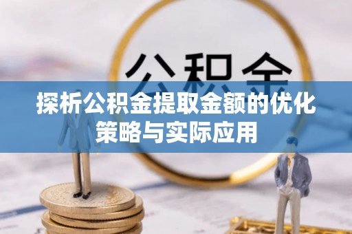 忠县探析公积金提取金额的优化策略与实际应用