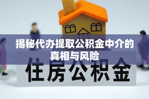 忠县揭秘代办提取公积金中介的真相与风险