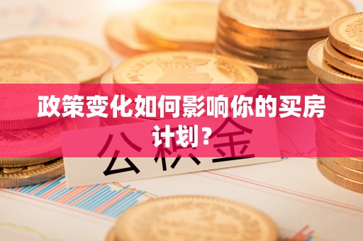 忠县政策变化如何影响你的买房计划？