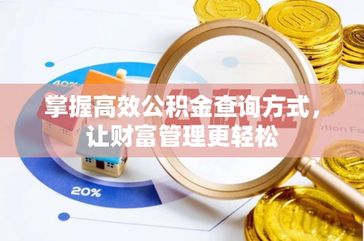 忠县掌握高效公积金查询方式，让财富管理更轻松