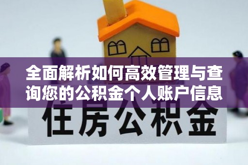 忠县全面解析如何高效管理与查询您的公积金个人账户信息