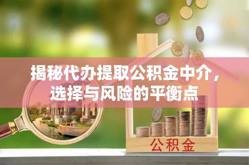 忠县揭秘代办提取公积金中介，选择与风险的平衡点