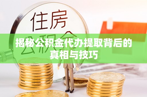 忠县揭秘公积金代办提取背后的真相与技巧