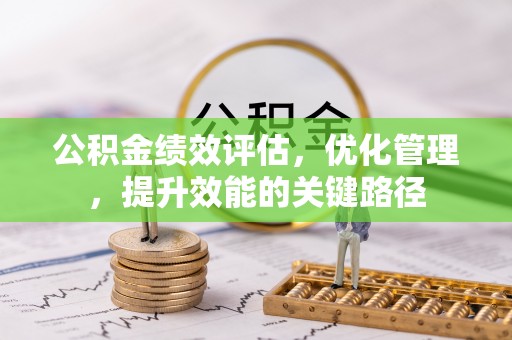 忠县公积金绩效评估，优化管理，提升效能的关键路径
