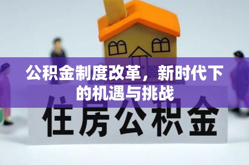 忠县公积金制度改革，新时代下的机遇与挑战