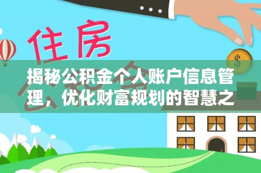 忠县揭秘公积金个人账户信息管理，优化财富规划的智慧之选